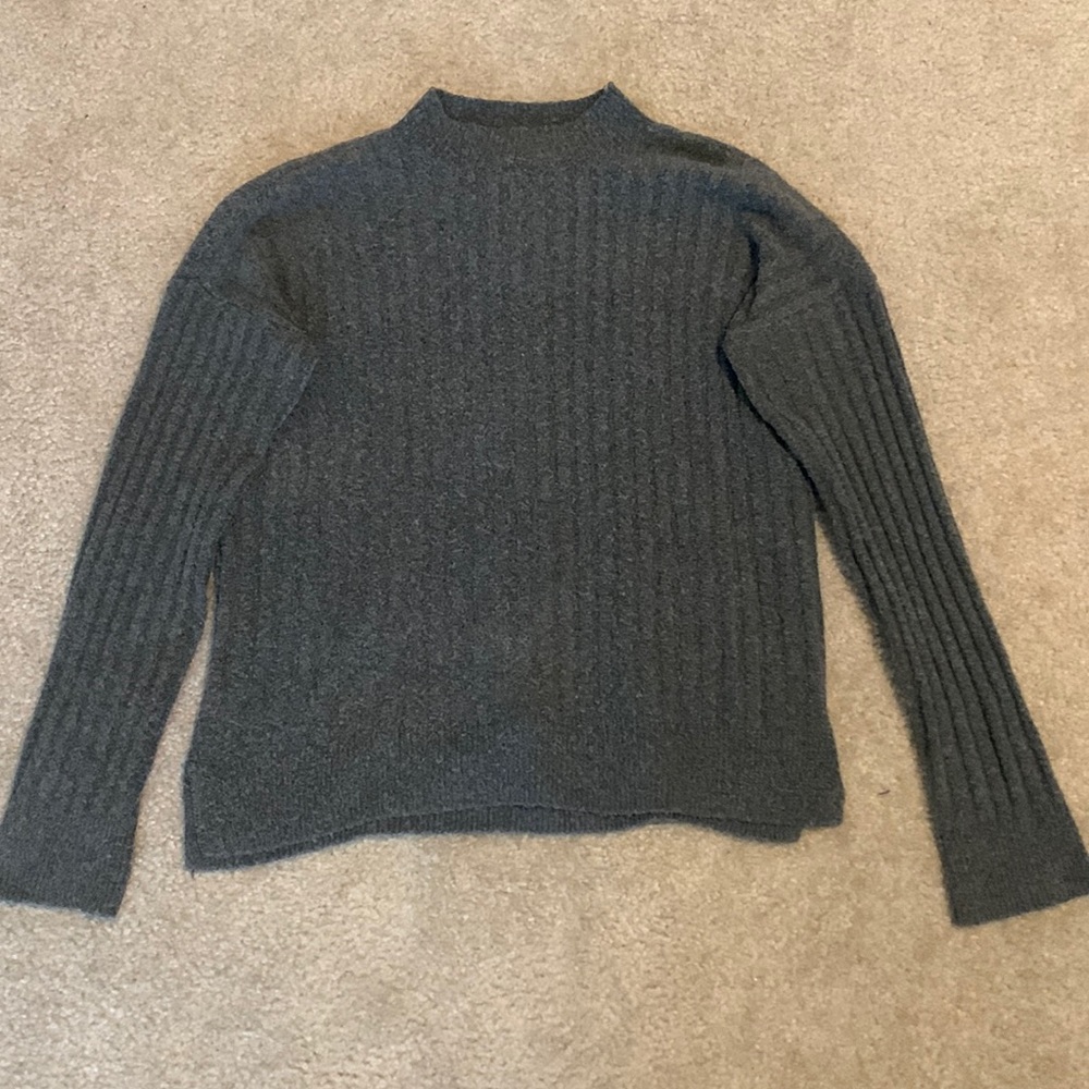 Medium Dark Gray Back-lace Pink Republic Sweater